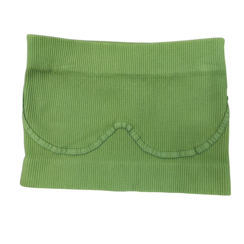 NWOT Free People Intimately Stretch Tube Top XS/S Green Minimal Beach Loungewear